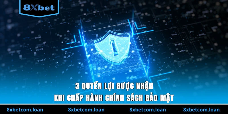 3 quyền lợi nhận được khi chấp hành chính sách bảo mật 8XBET
